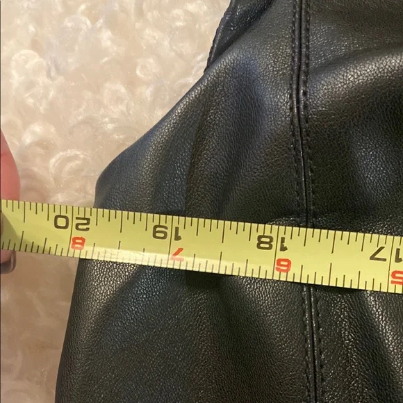 Ann Taylor Black Faux Leather Dress - Picture 6 of 7